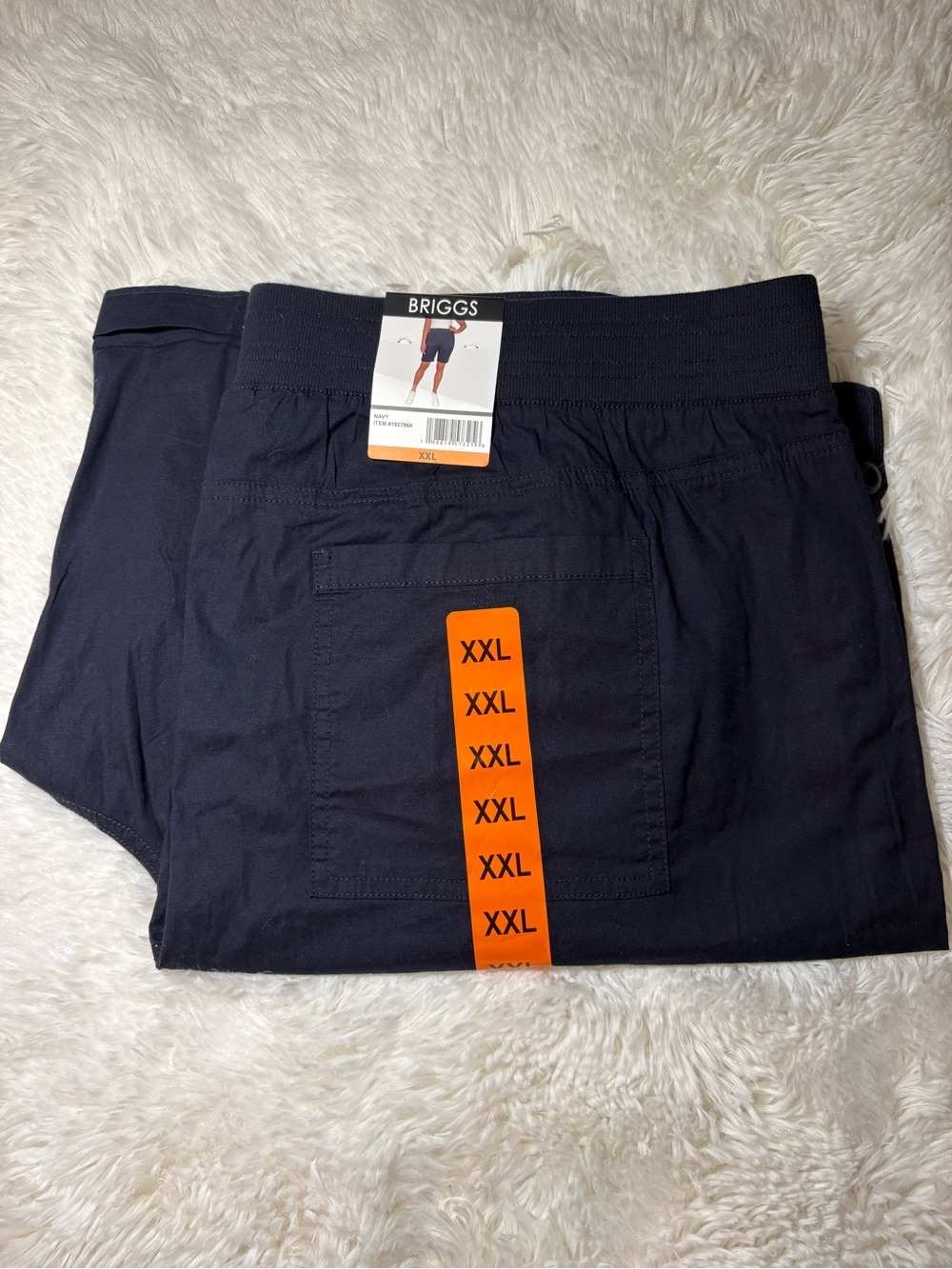 Briggs Women’s XXL Navy Elastic Waist Pants NWT